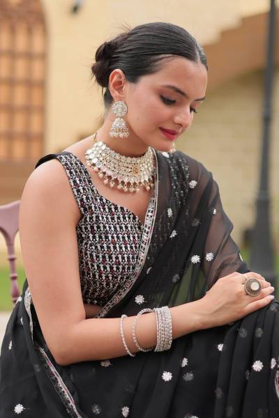 GULNAZ BY BANWERY DESIGNER GEORGETTE LEHENGA CHOLI WHOLESALER IN INDIA